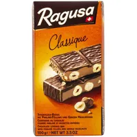 Ragusa Classique Tafel 100g – Der Klassiker mit zarter Praliné-Füllung und ganzen Haselnüssen – Original Schweizer Schokolade (1 x 100g)