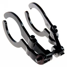 Herrmans Lampenhalter Dual schwarz, Lenkerklemmung 31,8mm