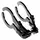 Herrmans Lampenhalter Dual schwarz, Lenkerklemmung 31,8mm