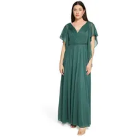 Vera Mont Abendkleid Glitzer-Look Grün/Grau 38