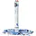 Relaxdays Party Popper 40 cm 100 St. Blau/Silber
