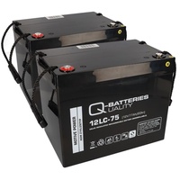 Q-Batteries Ersatzakku f. Ortopedia Rordo N40-48 2 x 12V 75Ah Blei AGM zyklenfest