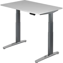bümö elektrisch höhenverstellbarer Schreibtisch 120x80 cm mit Memory-Steuerung - Design Schreibtisch höhenverstellbar elektrisch, elektrischer