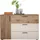 SchlafKONTOR Kombikommode Daria 125 x 82,6 x 40 cm Beige / Weiß