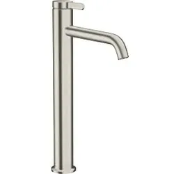 hansgrohe Axor One Waschtischarmatur 48002800 Ausladung 180mm, unverschließbare Ablaufgarnitur, Edelstahl-Optik