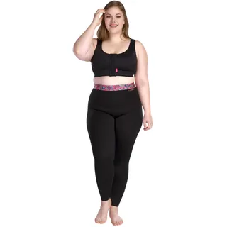 LIPOELASTIC Active Leggings mit medizinischer Kompression - Anti-Cellulite, Schwarz , XS - XS