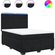 vidaXL Boxspringbett 140 x 200 cm Schwarz