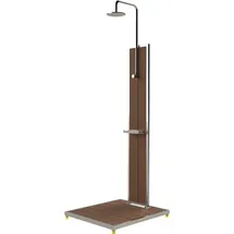 Ideal Eichenwald Modell 70 Gartendusche Bahama weiß