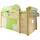 TICAA Hochbett Malte Classic 90 x 200 cm Kiefer massiv natur beige-grün