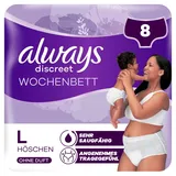 Always Discreet Inkontinenzhosen Wochenbett L 8 St.