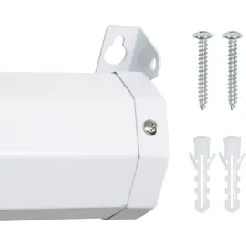 Tectake tectake® Beamer-Leinwand, ausziehbar, verschiedene Formate, Doppelschicht-Gewebetuch, faltenfrei