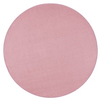 Teppich Kurzflor Teppich Nasty rund hell rosa, HANSE Home, rund, Höhe: 8.5 mm rosa Ø 133 cm x 8.5 mm