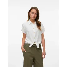 Vero Moda VMTHEA SS TIE SHIRT Weiß XS