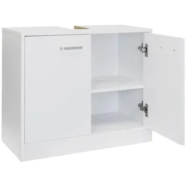 stabilo-sanitär Waschbeckenunterschrank `LUNA` polarweiß matt 2-türig, 63x29x55cm