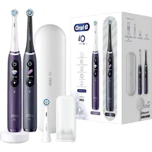 Oral B iO Series 8 violet ametrine + 2. Handstück black onyx + Aufsteckbürste 3 St.