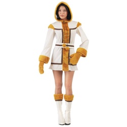 Limit Sport Kostüm Inuit Frau Kostüm, Bequemes kostüm mit Beinfreiheit und reichlich Kunstfell weiß S