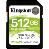 Kingston SDXC Canvas Select Plus 512GB UHS-I V10