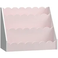 [en.casa] Kinderregal, Vestnes 48x61x30 cm Cotton Candy/Weiß [en.casa]