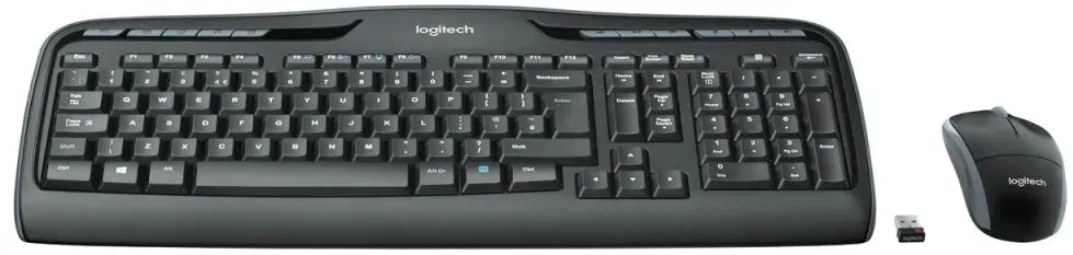 Logitech Wireless Combo MK330 Tastatur Maus enthalten Büro USB QWERTZ Deutsch Schwarz