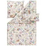 Estella Bettwäsche Mako Satin Estera 155x200+Kissen 80x80 40x80 Floral multicolor, Baumwolle, 3 teilig, mako satin bettwäsche 155x200 sale warm baumwolle bettwäsche 155x200 bunt