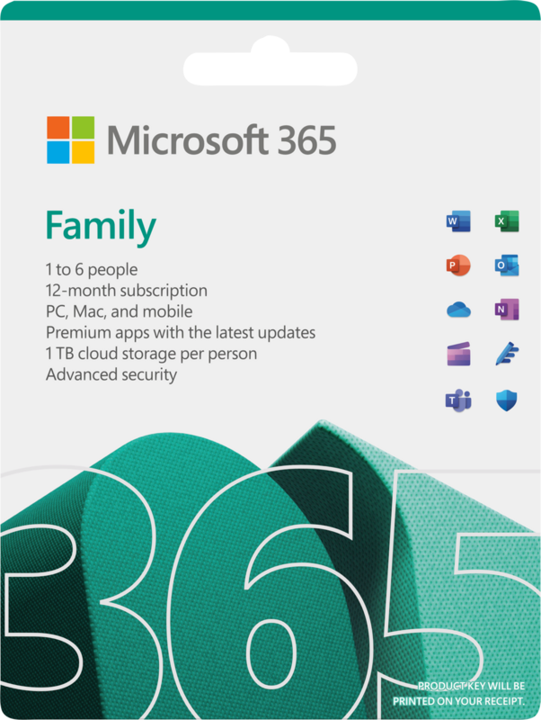 Preisvergleich Produktbild Microsoft Office 365 Family EN Abonnement 1 Jahr