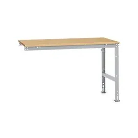 Manuflex Ansatztisch UNIVERSAL Standard, Tischplatte Multiplex, 1500x1000, alusilber