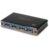 Logilink Aluminium USB-Hub, 4x USB-A 3.0, USB 3.0 Micro-B [Buchse] (UA0282)