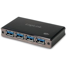 Logilink Aluminium USB-Hub, 4x USB-A 3.0, USB 3.0 Micro-B [Buchse] (UA0282)