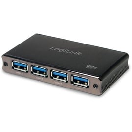 Logilink Aluminium USB-Hub, 4x USB-A 3.0, USB 3.0 Micro-B [Buchse] (UA0282)