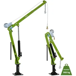 Pickup Kran Stahl Tragkraft 900 kg 360° drehbar mit Seilwinde hydraulischer H...