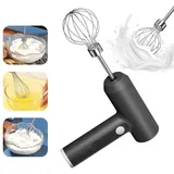 Handmixer Aufladbar Schwarz Elektrischer Küchenmixer tragbar Rührgerät kabellos