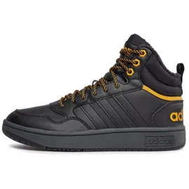 adidas Hoops 3.0 Mid Winterized Core Black / Core Black / Preloved Yellow 47 1/3