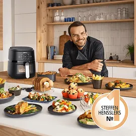 Philips 2000 Series Airfryer NA221/00 schwarz/silber 4,2 L mit Sichtfenster