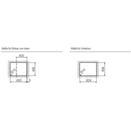 Schock Manhattan D-100XS Einbau nero + Excenterbetätigung