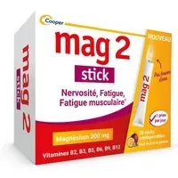 Mag 2 Stick Nervosité, Fatigue, Fatigue Musculaire Poudre orodispersible Sachet(S) 30 pc(s)