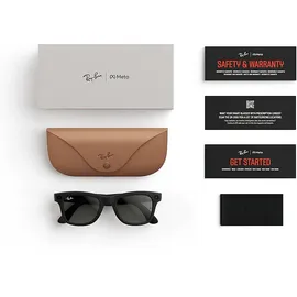 Ray-Ban Meta Wayfarer RW4008 53 mm Matte Black / Graphite Green