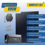 Anker SOLIX Balkonkraftwerk RS40P Panel 445W, Mikro-Wechselrichter 600W/800W, ohne Halterung)