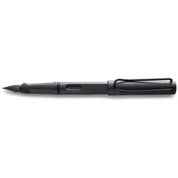 LAMY Safari, Schwarz, Kartuschenfüllsystem, Blau, Kunststoff, Kursiv nib, Chroms