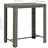 vidaXL Bartisch 100 x 60,5 x 110,5 cm Grau