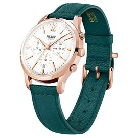 Henry London HL39-CS-0144 Damenuhr - Weiß/Gold/Grün