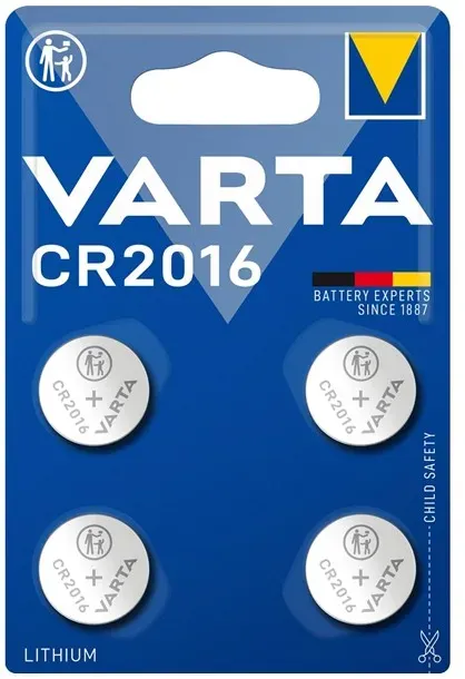 CR2016 Lithium Coin 4 Pack