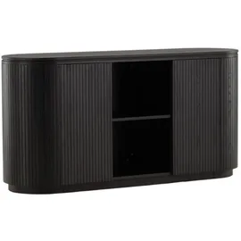 Livetastic Sideboard 160 x 80 x 48 cm Schwarz