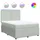 vidaXL Boxspringbett mit Matratze Hellgrau 160x200 cm Samt
