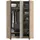 Livetastic Kleiderschrank Oakland 130 x 183 x 53 cm Eiche