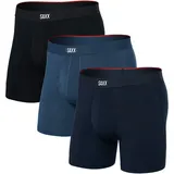 SAXX Underwear Herren Vibe Xtra Fly 3er Pack Boxer (Größe L, blau)