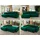 MKS Eckschlafsofa, CUBO L Dunkelgrün Velvet - links