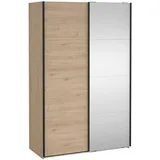 VCM Schiebetürenschrank Bergamo 140 x 220 x 0 cm Braun