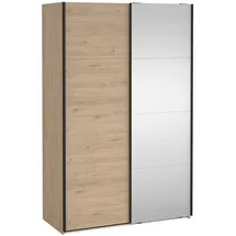 VCM Schiebetürenschrank Bergamo 140 x 220 x 0 cm Braun