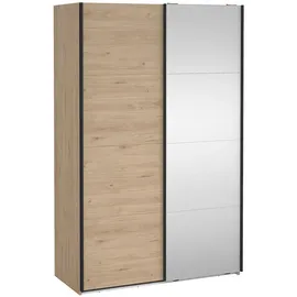 VCM Schiebetürenschrank Bergamo 140 x 220 x 0 cm Braun