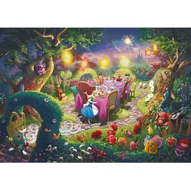 Schmidt Spiele Schmidt 57398 - Thomas Kinkade, Disney, Alice in Wonderland, Mad Hatter’s Tea Party, Puzzle, 6000 Teile